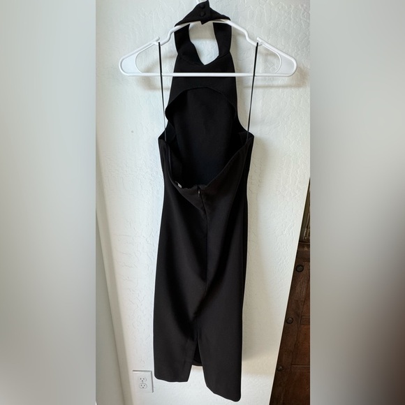 Likely NYC Black Halter Mini Dress Open Back - Picture 3 of 5